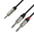 Adam Hall Cables - K4YWPP0300 Audio Cable REAN 3.5mm Jack Stereo to 2 x 6.3mm Jack Mono 3M