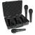 Behringer ULTRAVOICE XM1800S 3 Dynamic Cardioid Vocal and Instrument Microphones (Set of 3)