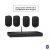 Budget Sound System Bundle 3 (1-Zone) with 4-Surface Mount Speakers and a Bluetooth Mixer Amplifier
